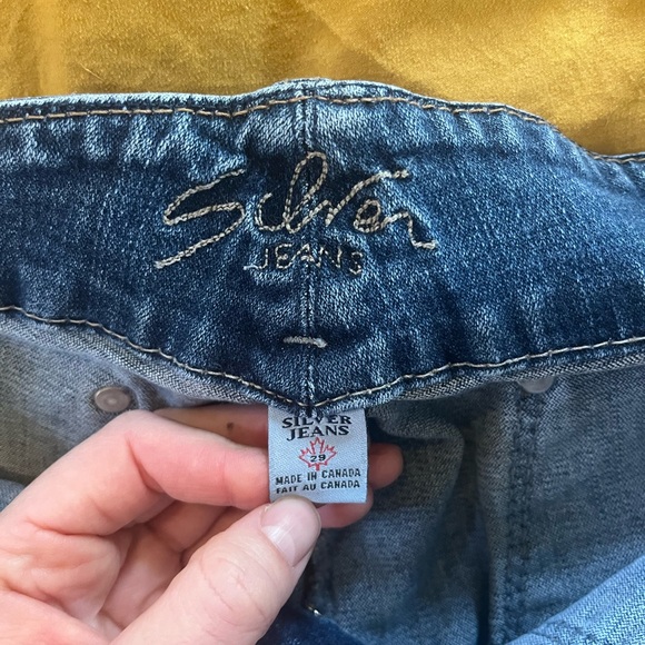 Vintage Silver Jeans Size 27 Bell Bottoms Super Wide Leg Flare Low RiseY2k - Picture 10 of 11